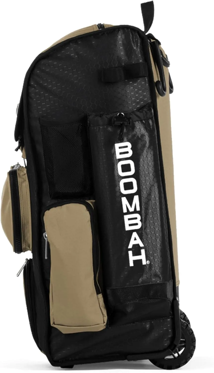 Boombah Rolling Superpack Baseball/Softball Gear Bag - 23-1/2" x 13-1/2" x 9-1/2" - Multiple Colors - Telescopic Handle and Holds 4 Bats - Wheeled Version