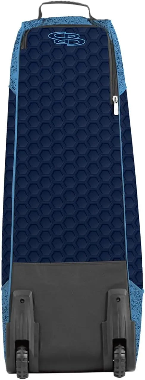 Boombah Spartan Rolling Bat Bag 2.0 3DHC - 38" x 12-1/2" x 12" - Multiple Colors Options - Holds 4 Bats and Much More