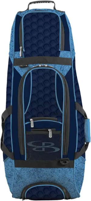 Boombah Spartan Rolling Bat Bag 2.0 3DHC - 38" x 12-1/2" x 12" - Multiple Colors Options - Holds 4 Bats and Much More
