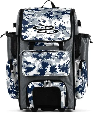 Boombah Superpack Hybrid Rolling Bat Bag Digital Camo - Multiple Colors - Wheeled & Backpack Version