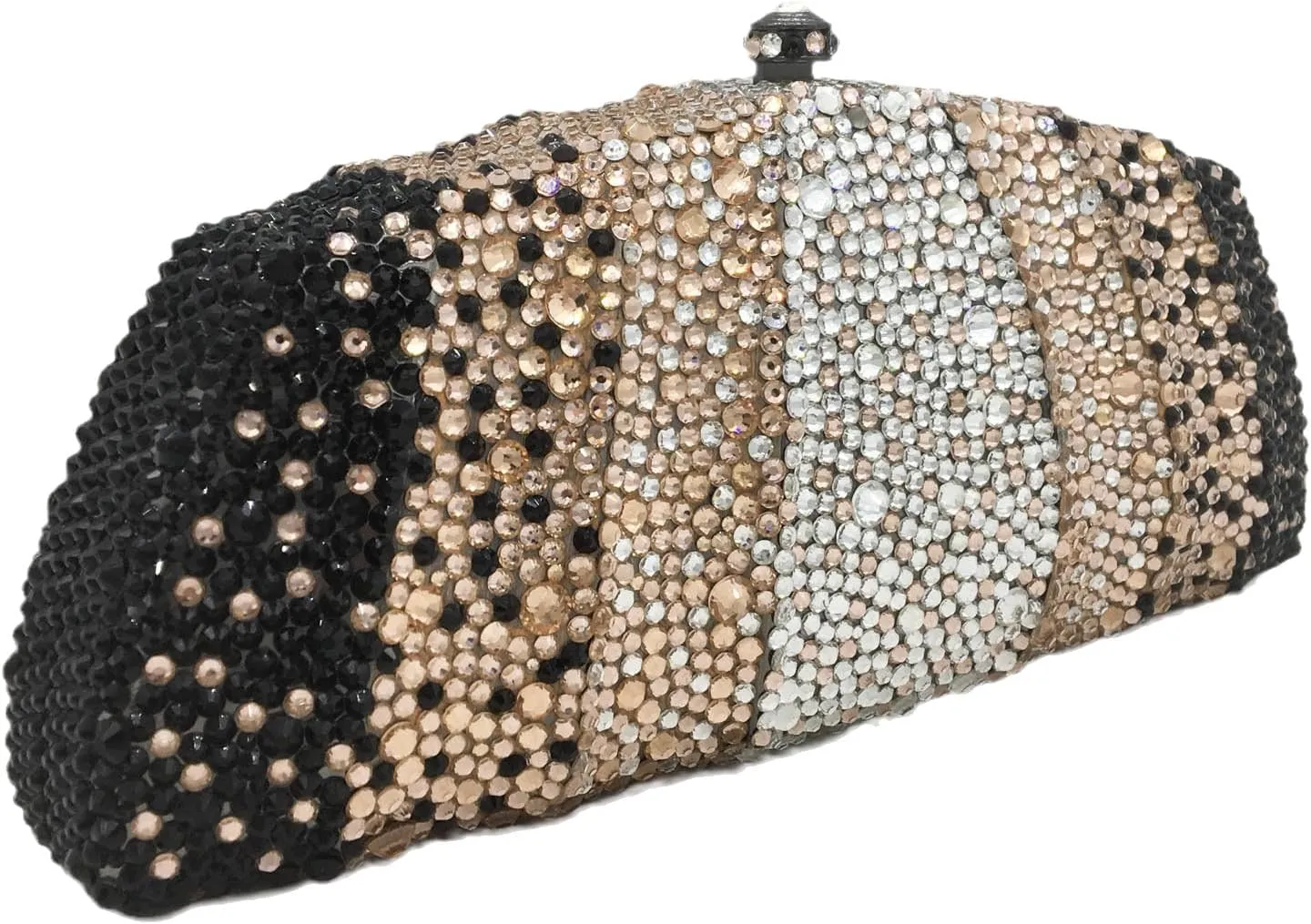Boutique De FGG Crystal Clutch Evening Bag Novelty Rhinestone Clutch Purses for Women Formal Wedding Bridal Handbags,Mini