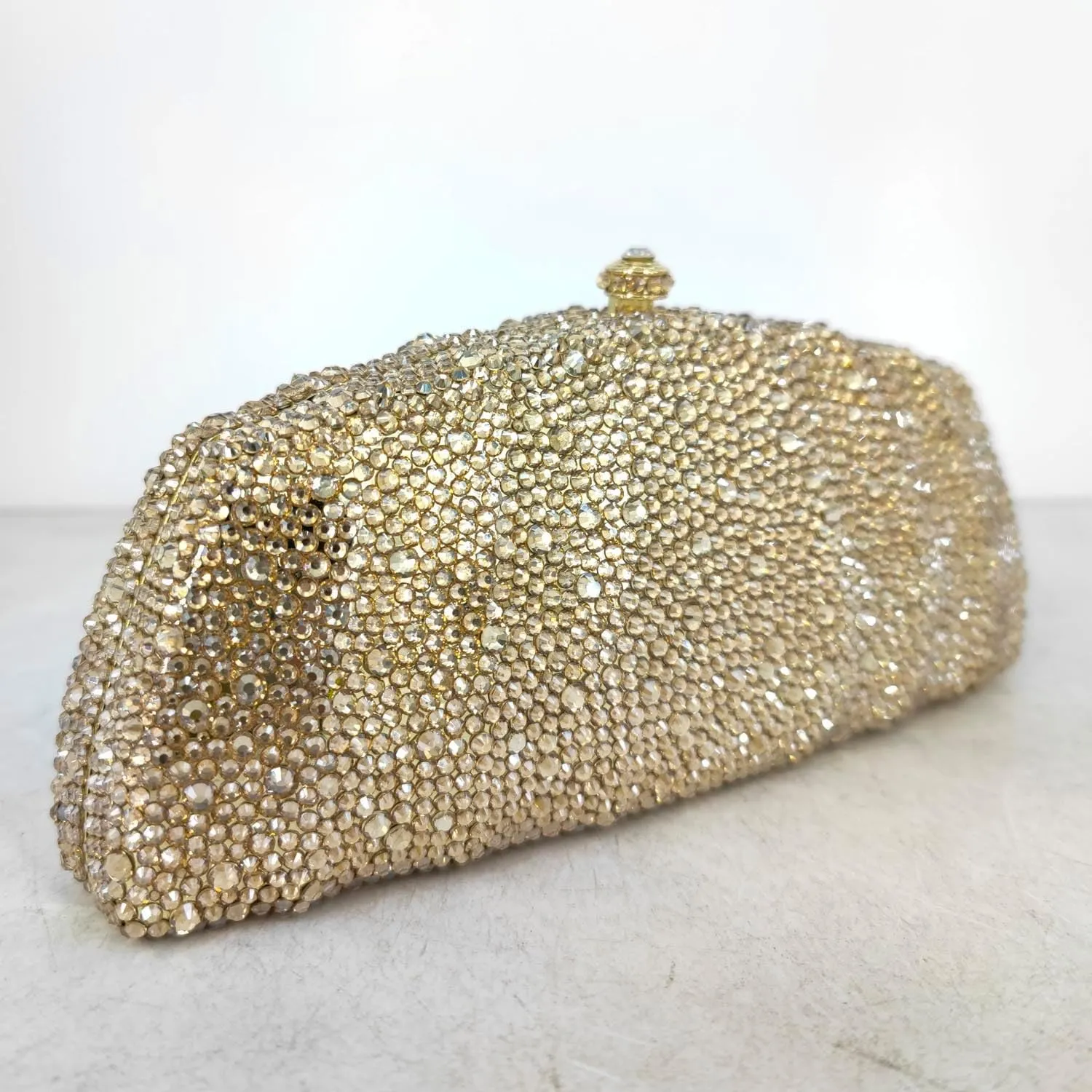 Boutique De FGG Crystal Clutch Evening Bag Novelty Rhinestone Clutch Purses for Women Formal Wedding Bridal Handbags,Mini