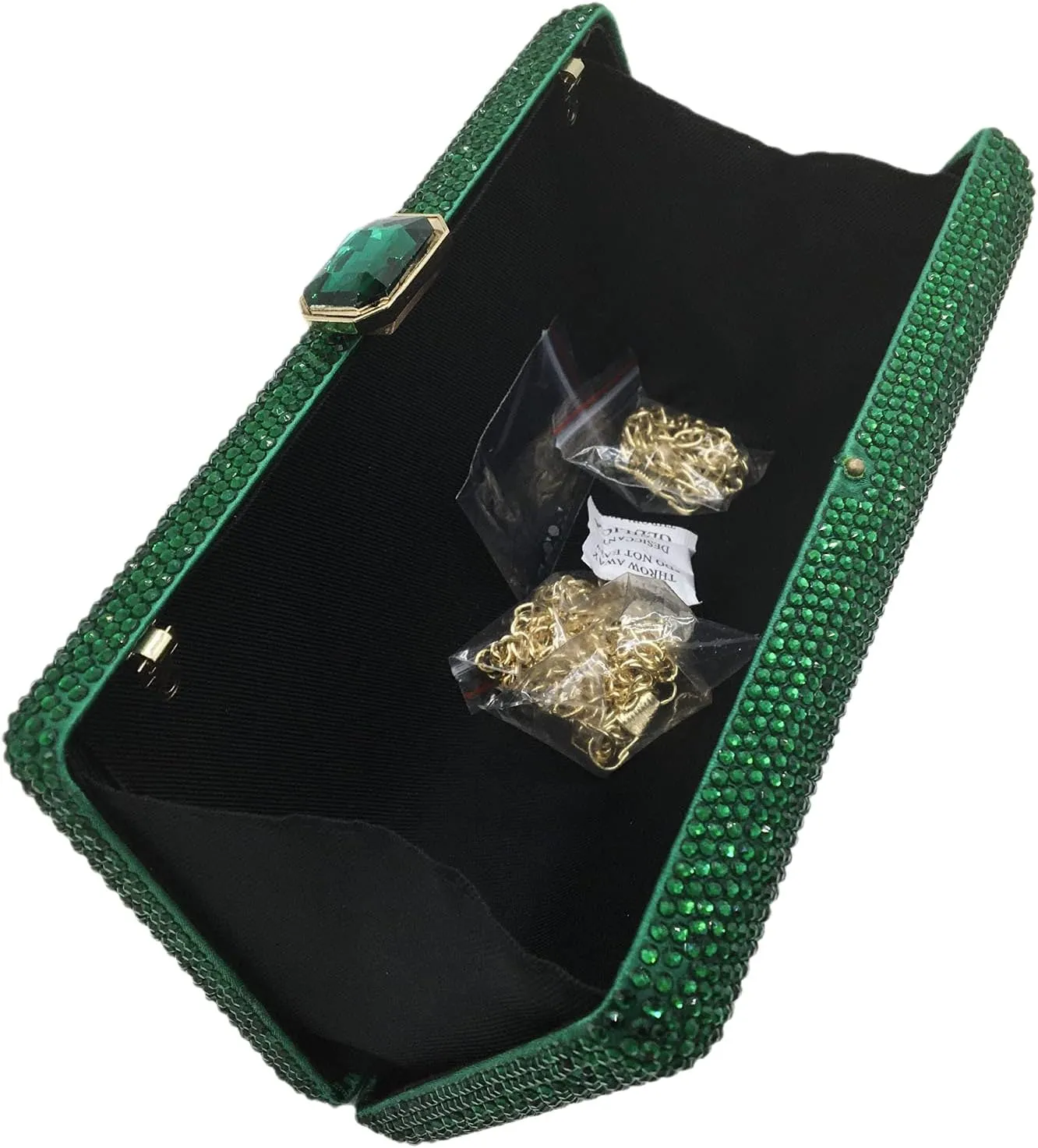 Boutique De FGG Crystal Evening Bags for Women Formal Party Box Clutch Wedding Rhinestone Handbags Bridal Clutch Purse,Mini