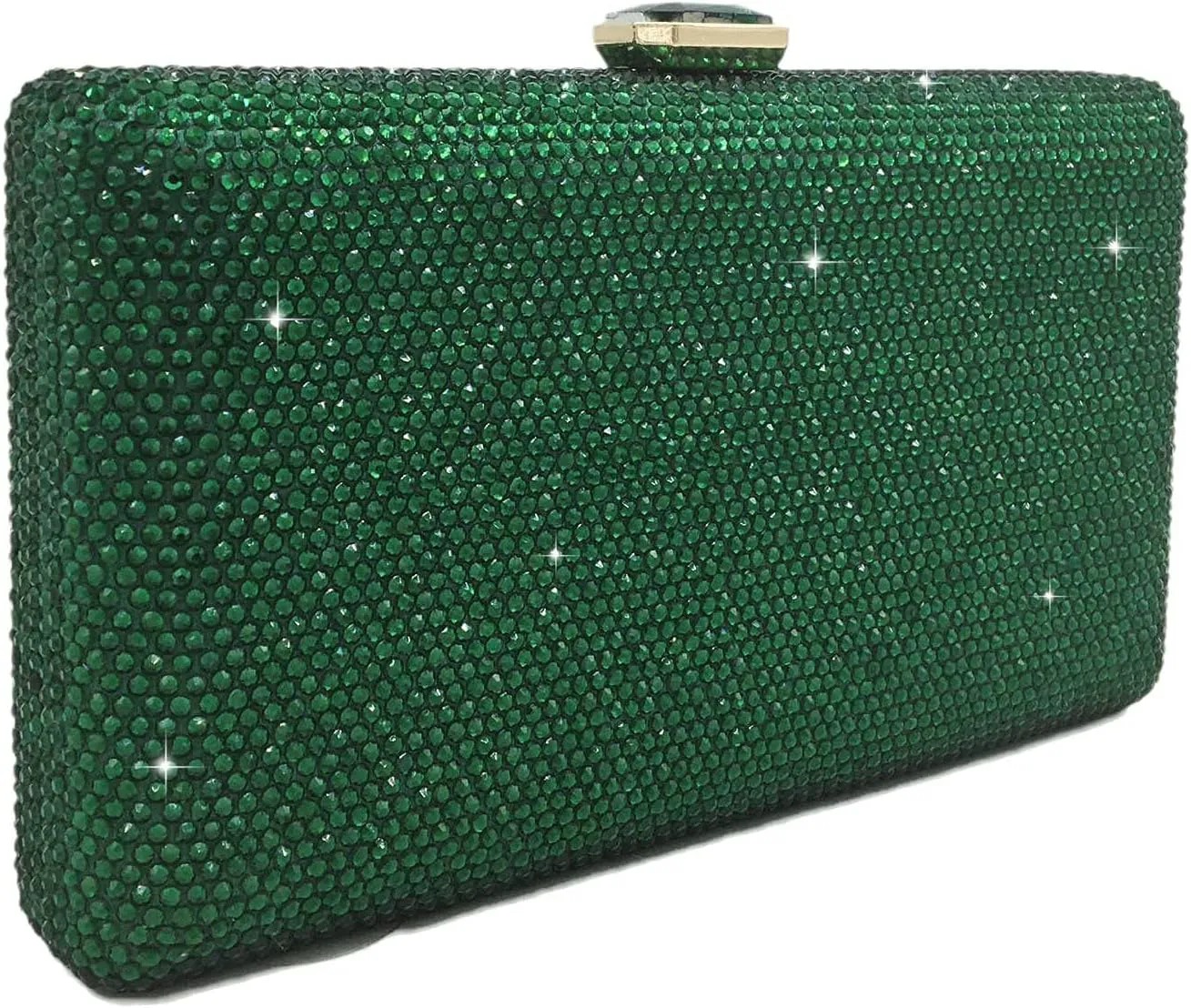 Boutique De FGG Crystal Evening Bags for Women Formal Party Box Clutch Wedding Rhinestone Handbags Bridal Clutch Purse,Mini