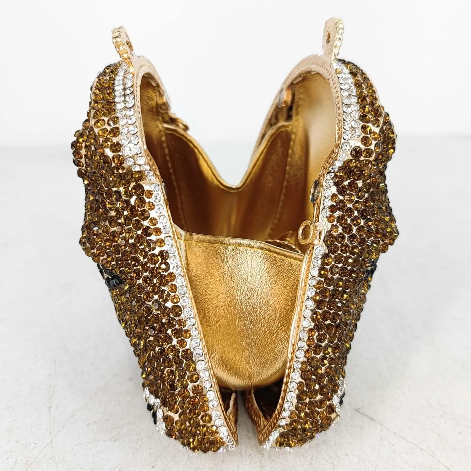 Boutique De FGG Horse Head Crystal Clutch Bags Women Animal Rhinestone Evening Handbags Party Crystal Clutch Purses,Mini