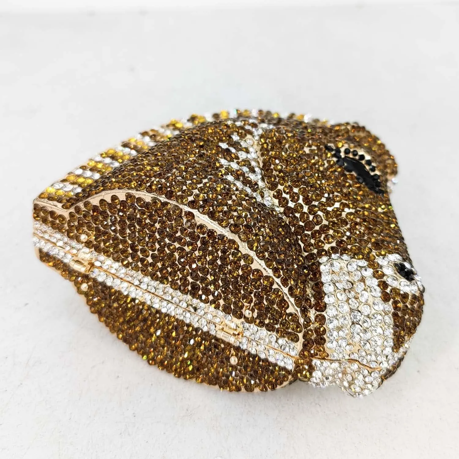 Boutique De FGG Horse Head Crystal Clutch Bags Women Animal Rhinestone Evening Handbags Party Crystal Clutch Purses,Mini