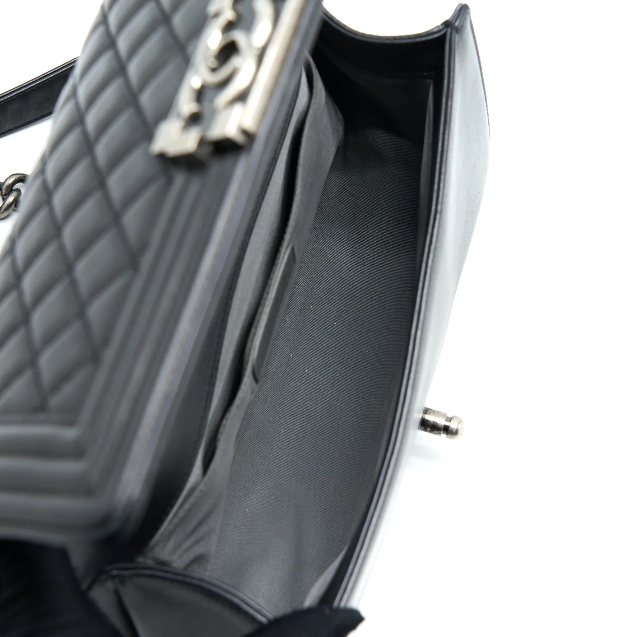 Boy Chic Bag Chanel Exclusive offerings Medium Black Lambskin Ruthenium