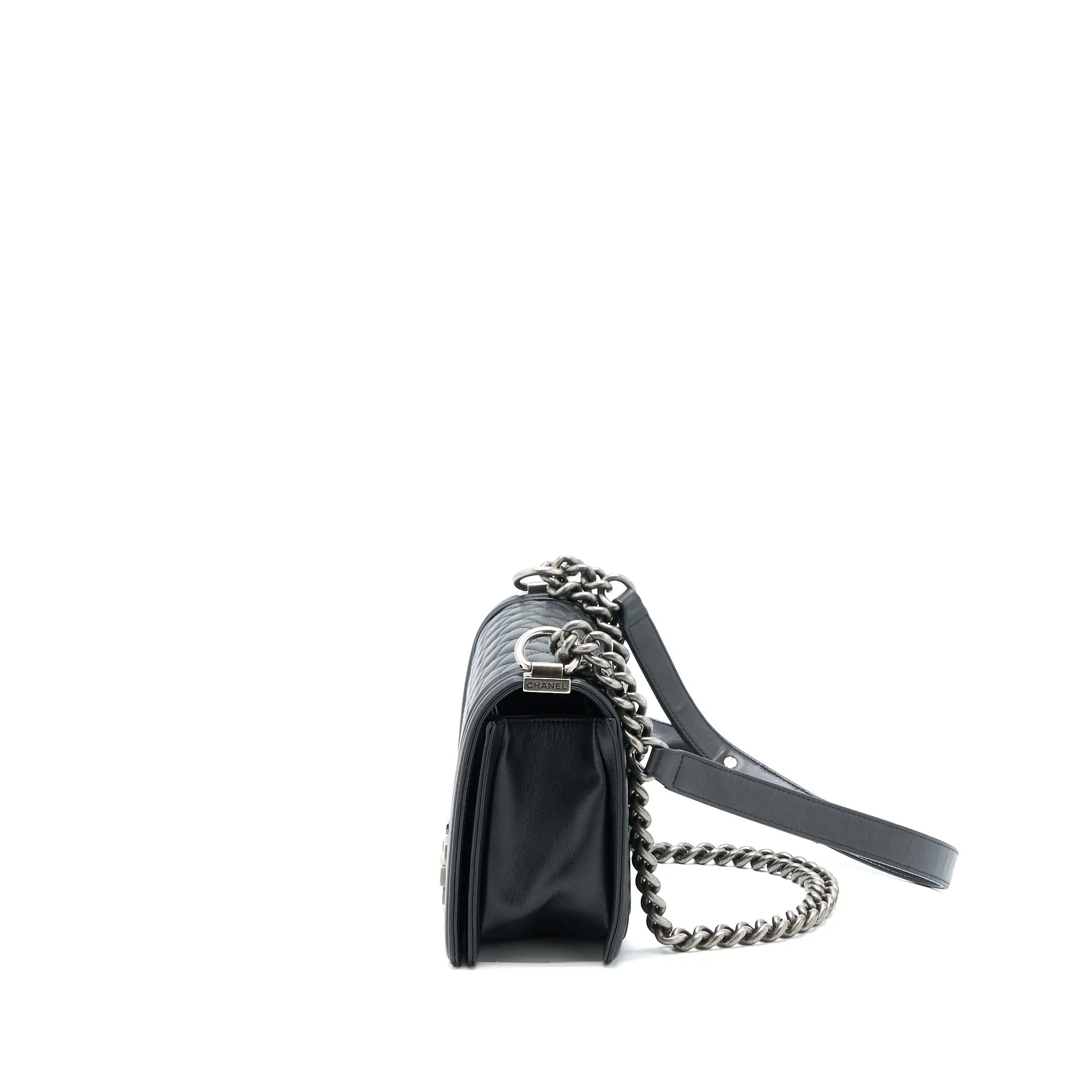 Boy Chic Bag Chanel Exclusive offerings Medium Black Lambskin Ruthenium