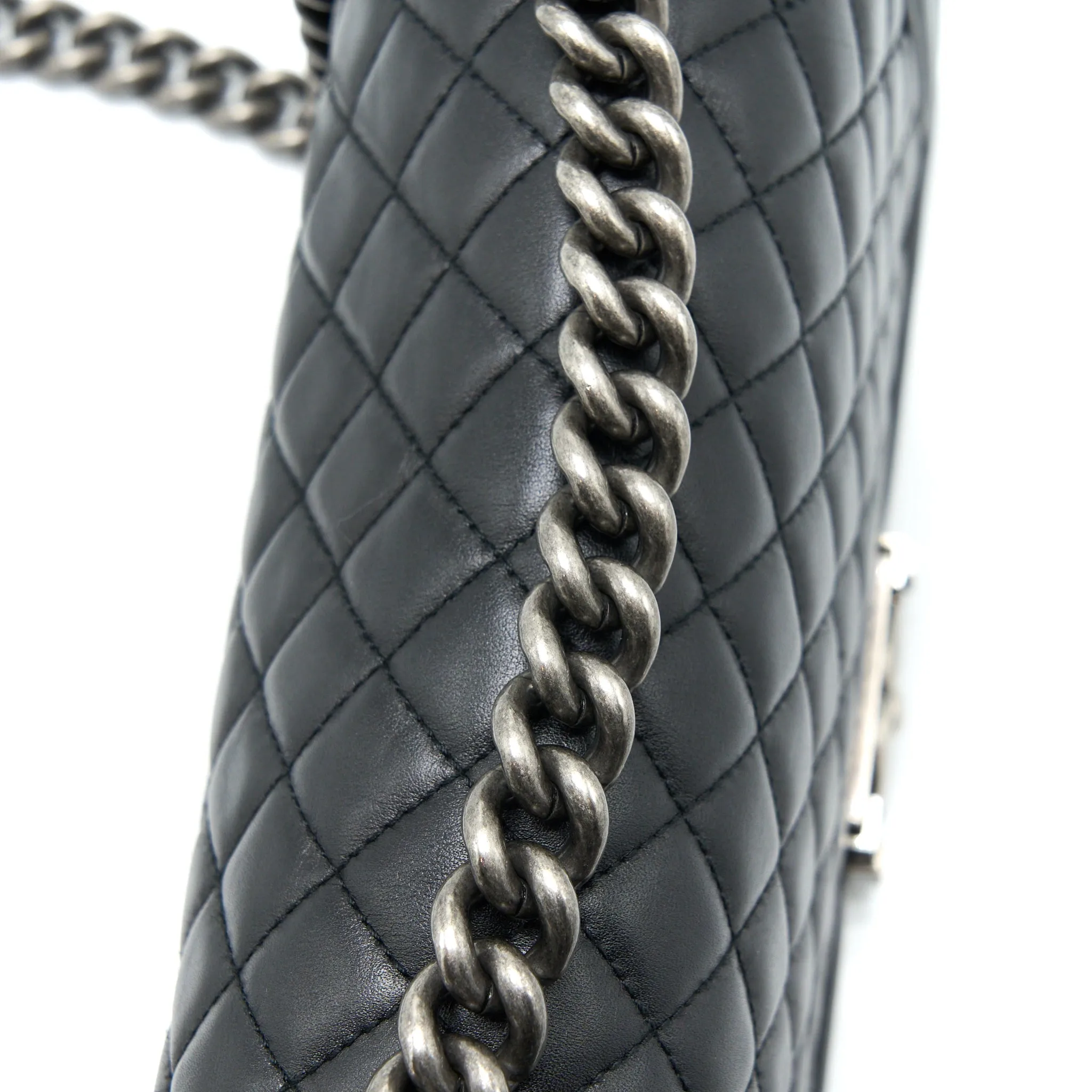 Boy Chic Bag Chanel Exclusive offerings Medium Black Lambskin Ruthenium