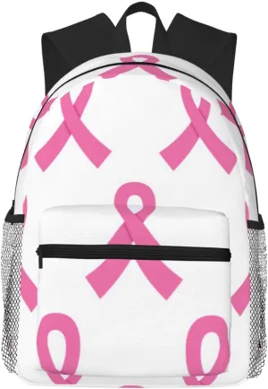 Breast Cancer Awareness Lightweight Packable Backpack Travel Casual Hiking Daypack Foldable Backpack For Men Women