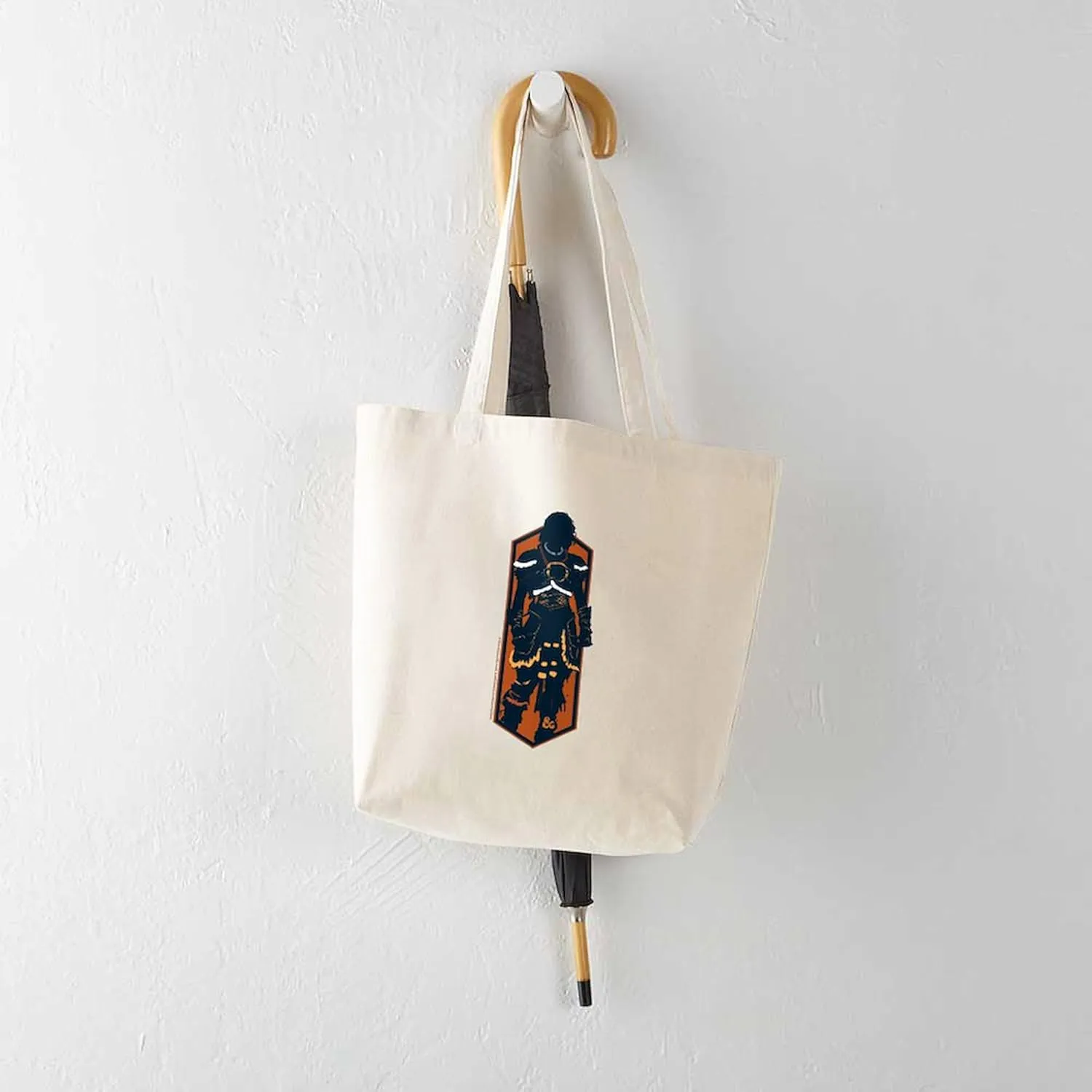 CafePress Dungeons & Dragons Holga Reusable Natural Beige Canvas Shopping Bag