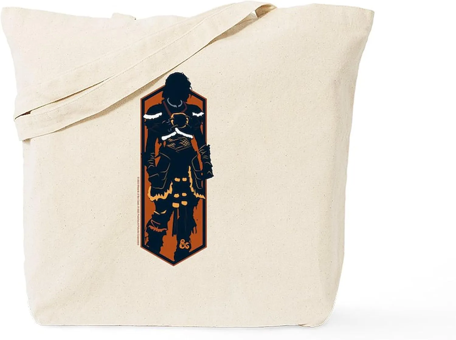 CafePress Dungeons & Dragons Holga Reusable Natural Beige Canvas Shopping Bag