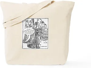 CafePress Medieval Mayhem Gossip Tote Bag Reusable Natural Beige Canvas Shopping Bag