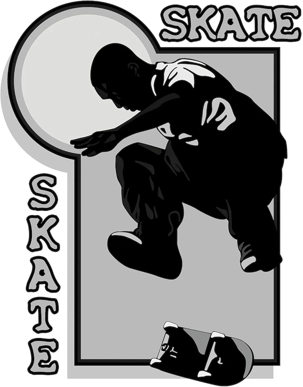 CafePress Skate Trick Tote Bag Natural Canvas Tote Bag, Reusable Shopping Bag