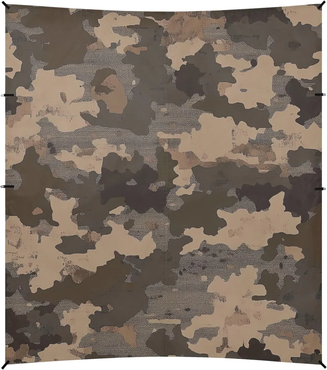Camouflage Green Retro Stable Beach Tent UPF50 Waterproof Large Sun Shade with Sand Shovel, Sandbags for Camping, Picnics, Backyard & Fishing
