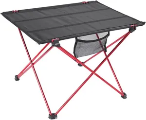 Camping Foldable Table,Portable Foldable Table Camping Outdoor Furniture Computer Bed Tables Picnic 6061 Aluminium Alloy Ultra Light Folding Desk