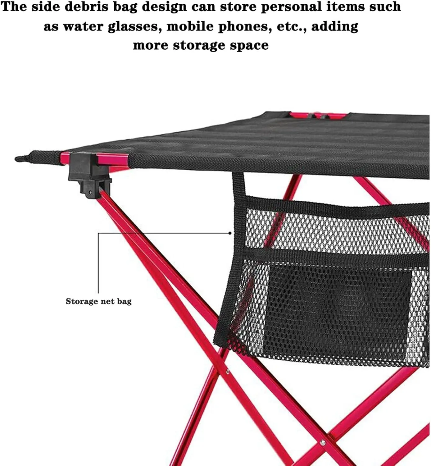 Camping Foldable Table,Portable Foldable Table Camping Outdoor Furniture Computer Bed Tables Picnic 6061 Aluminium Alloy Ultra Light Folding Desk
