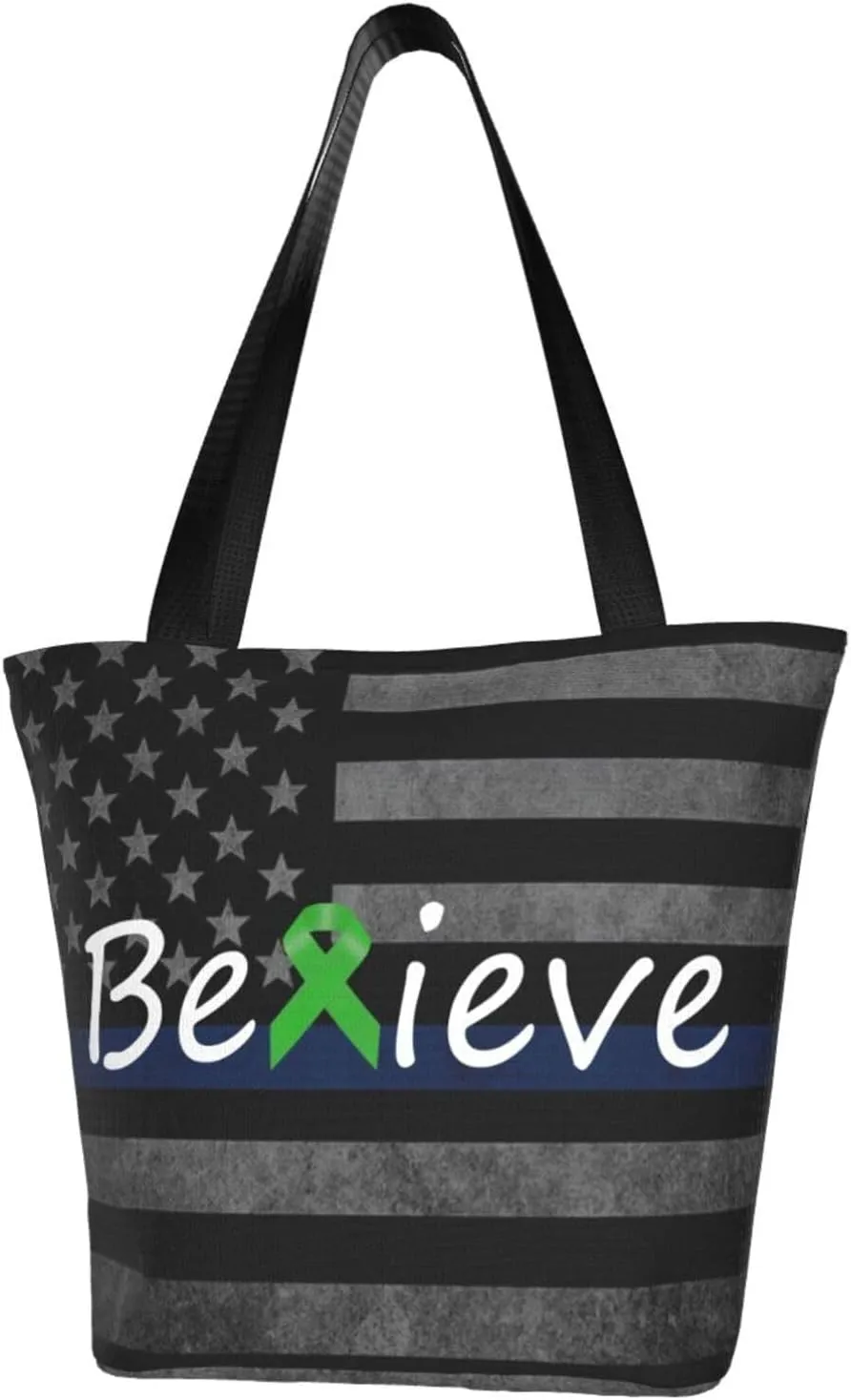 Cancer Believe Bone Marrow Transplant Fashion Shoulder Bag Large Capacity For Man Or Woman