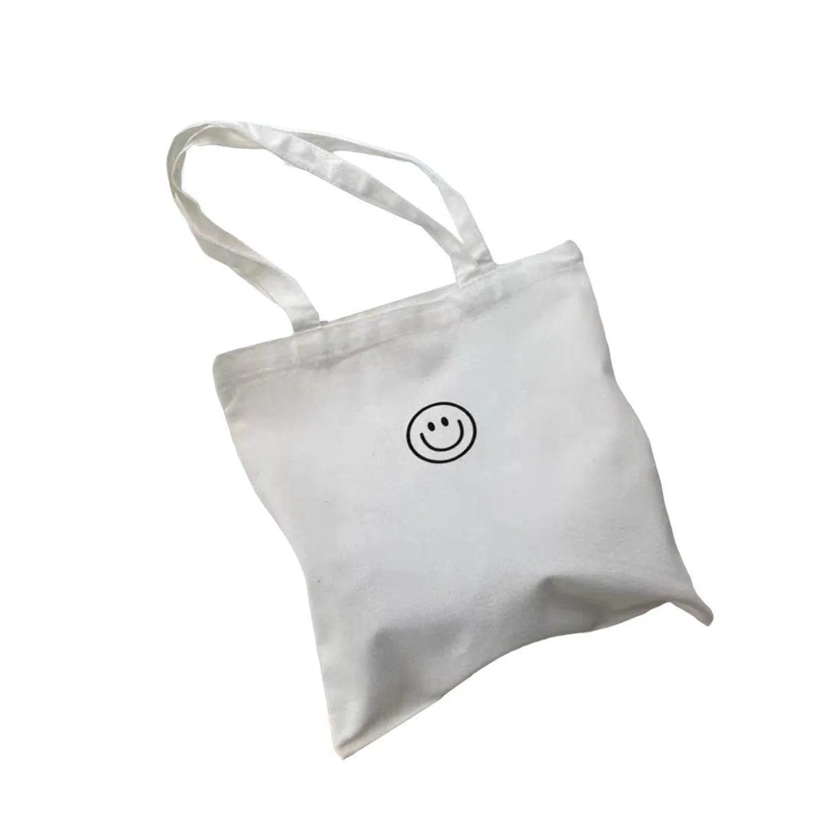 Canvas Shoulder Bag for Women Student Fashion All in One Shopping Tote Handbag
