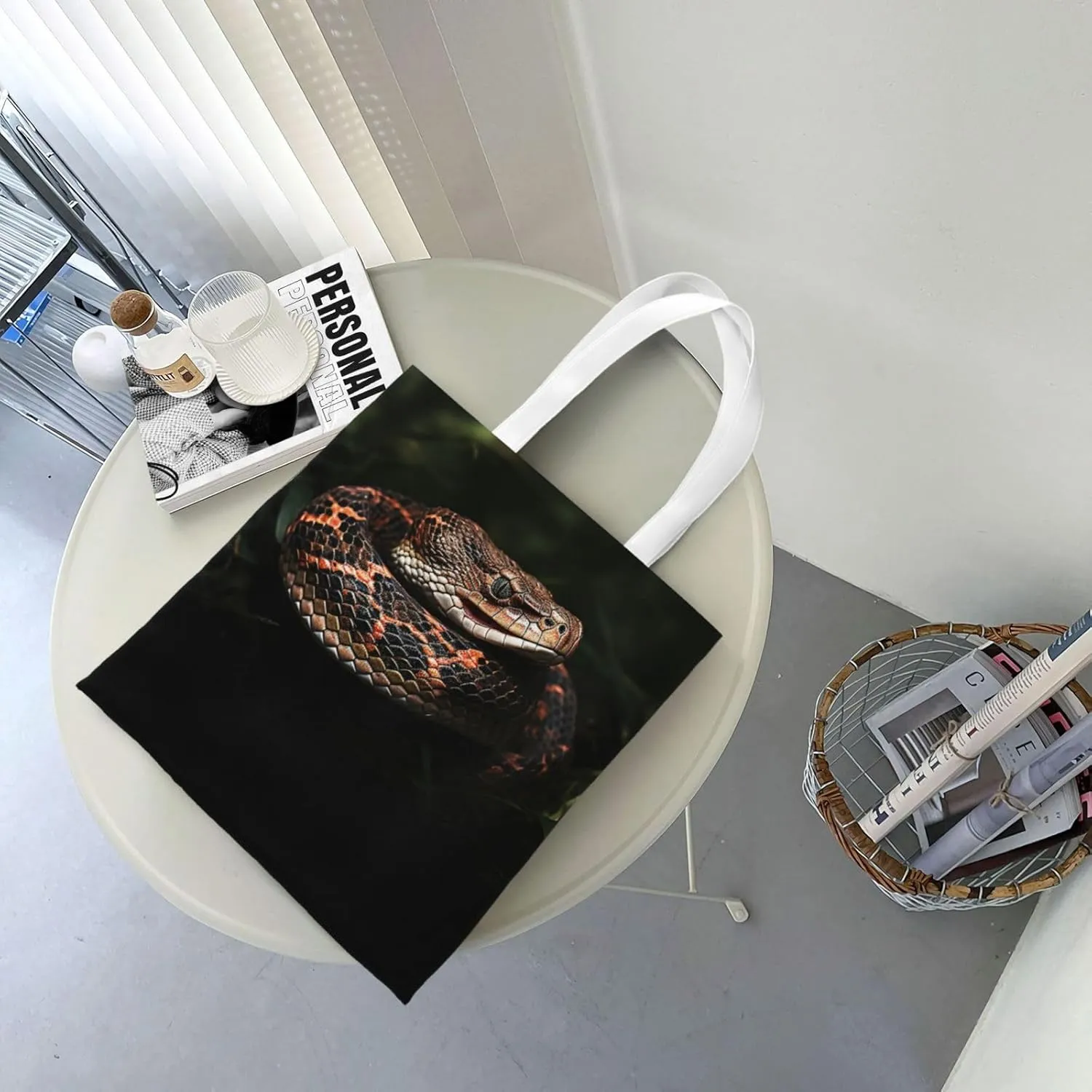 Canvas Tote Bag For Women Reusable Shopping Bag Casual Stars Crimson And Blue Shoulder Bag Handbag For Travel