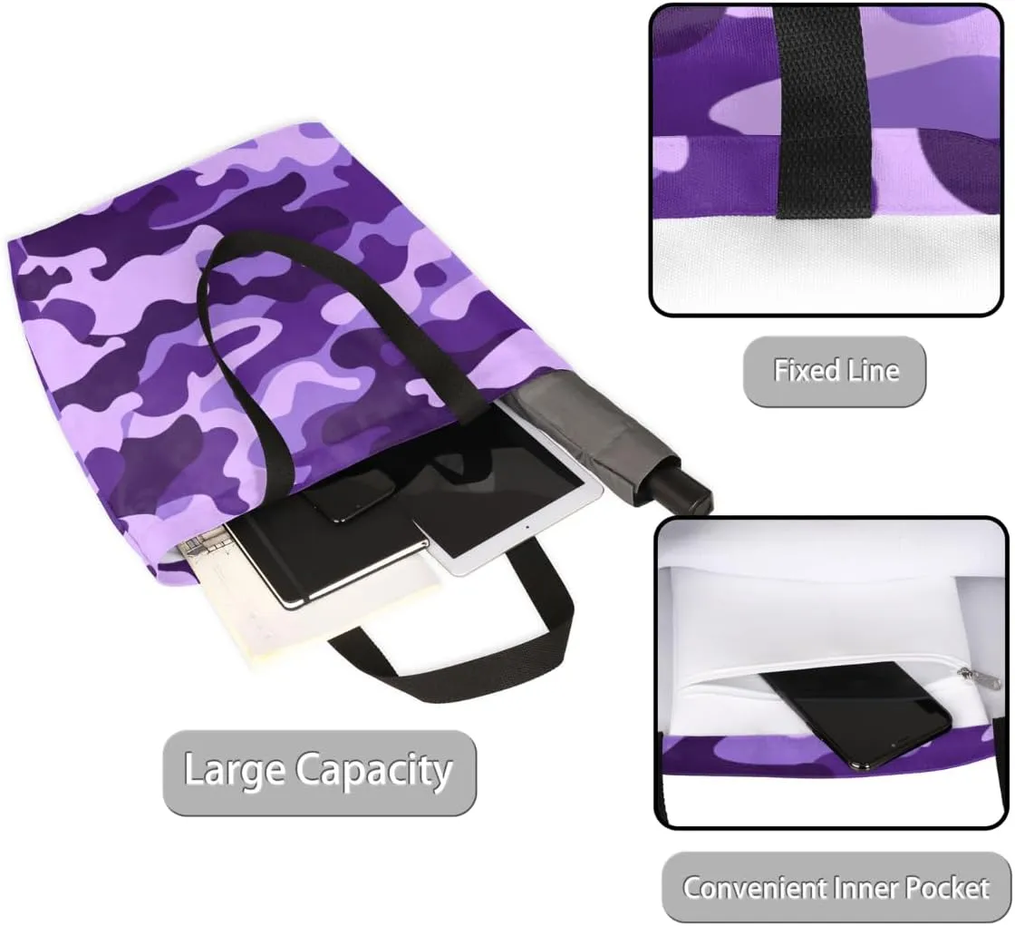 Canvas Tote Bag Large Women Casual Shoulder Bag Handbag Reusable Storage Shoulder Bag