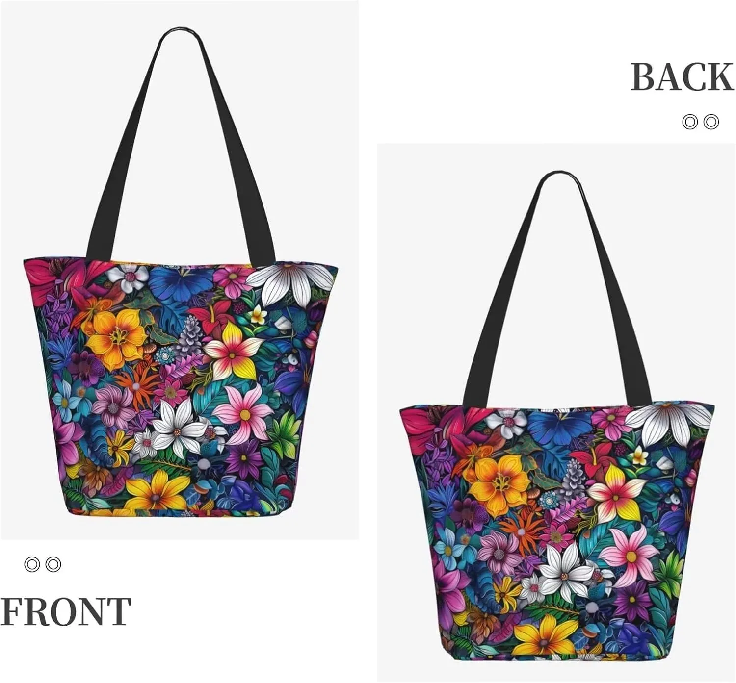 Canvas Tote Bag Travel Handbag for Women Foldable Shopping Bags Tote Bag