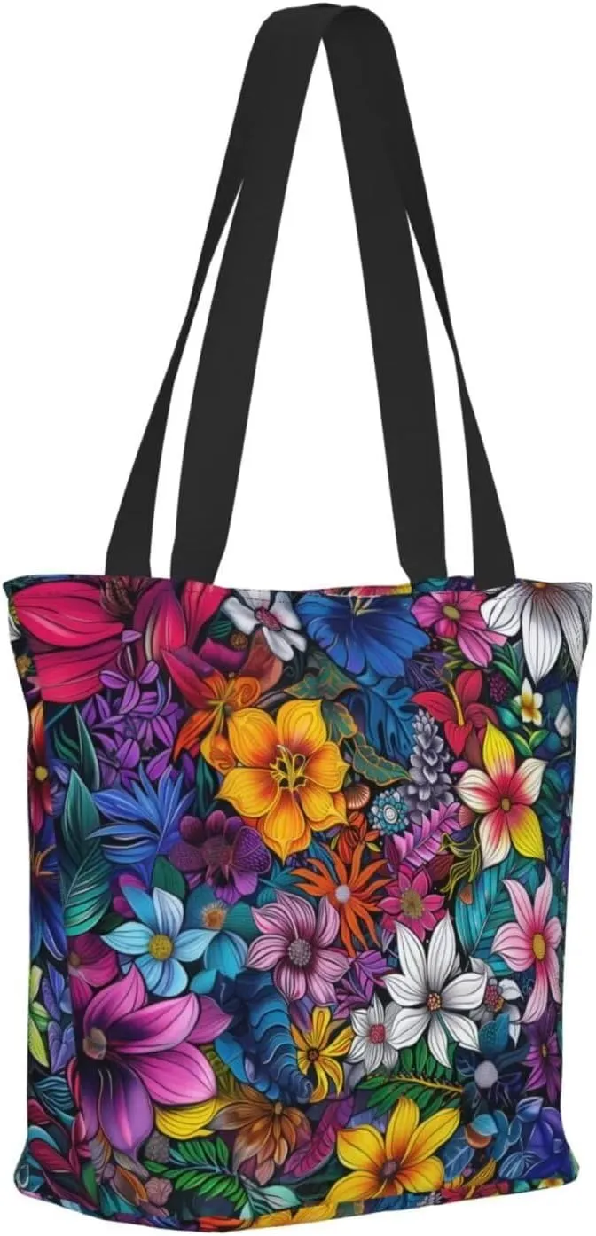 Canvas Tote Bag Travel Handbag for Women Foldable Shopping Bags Tote Bag