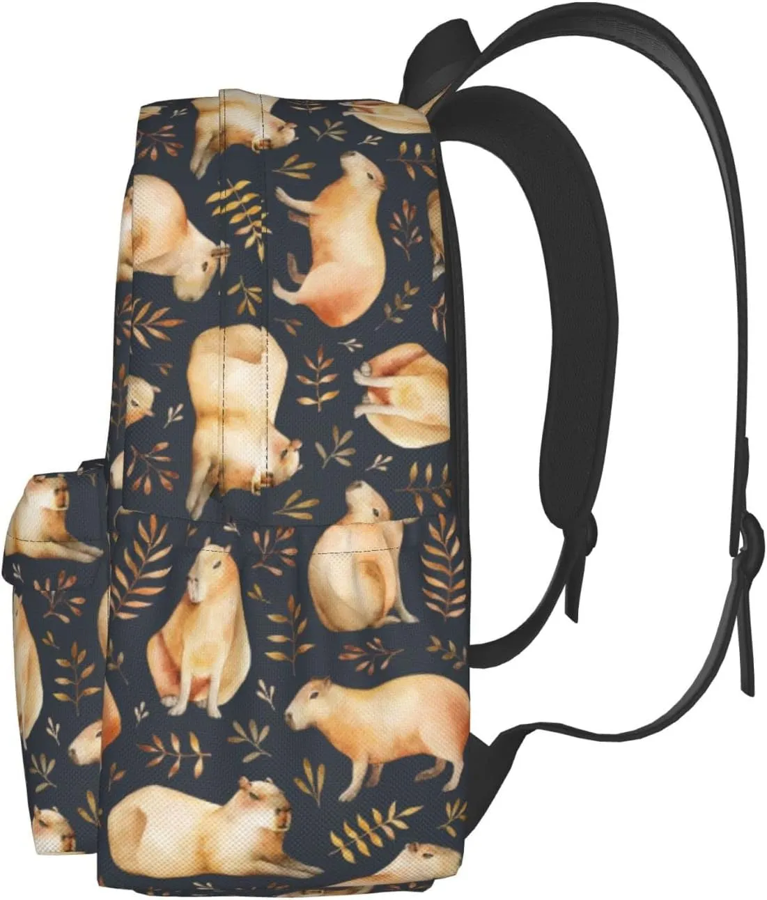 Capybara Backpack Book Bags Lightweight Casual Laptop Backpacks Travel Daypack For Man Woman