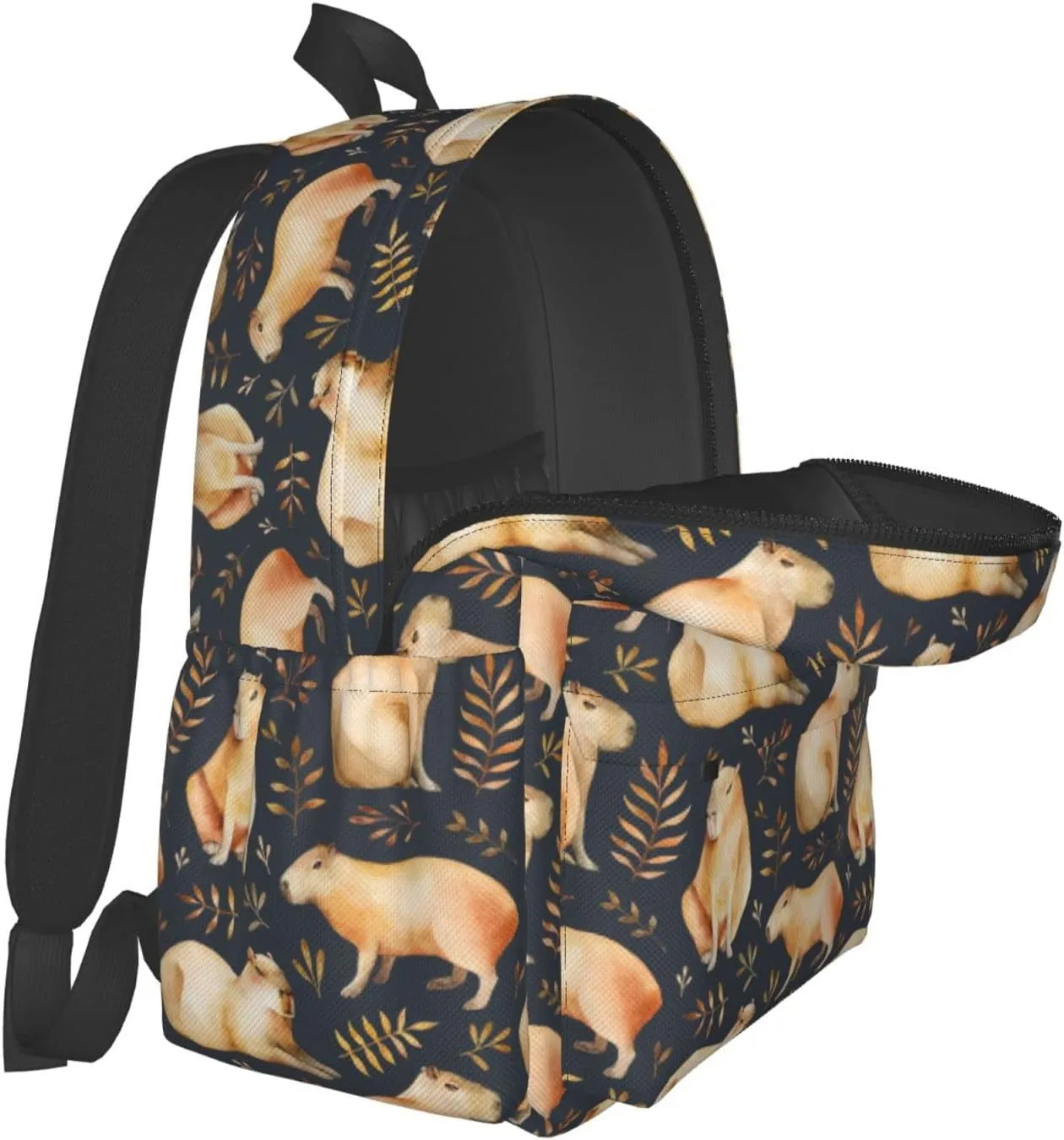 Capybara Backpack Book Bags Lightweight Casual Laptop Backpacks Travel Daypack For Man Woman