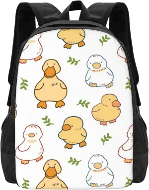 Cartoon Duck Lightweight Packable Backpack Travel Casual Large Capacity Daypack Foldable Backpack For Men Women