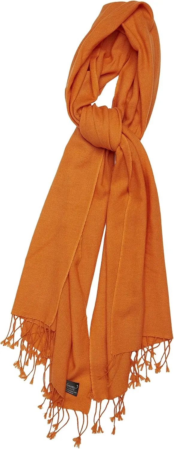 Cashmere Boutique 100% Pure Women Cashmere Shawl - Perfect for Daily Wear or Any Occasion, Long Winter Warm Shawl - 36" x 80"