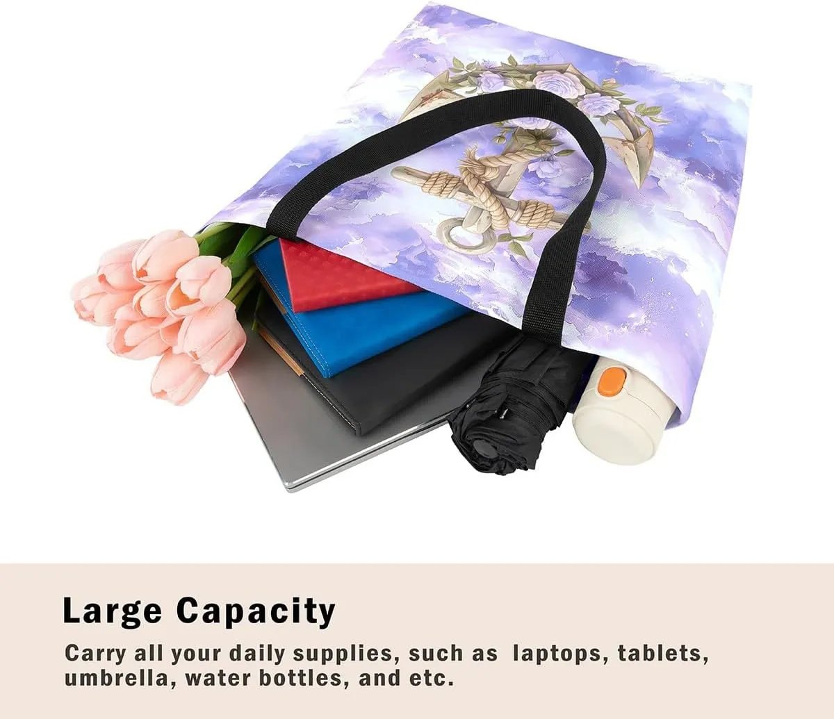 Castle Fairy Leopard Print Canvas Tote Bag