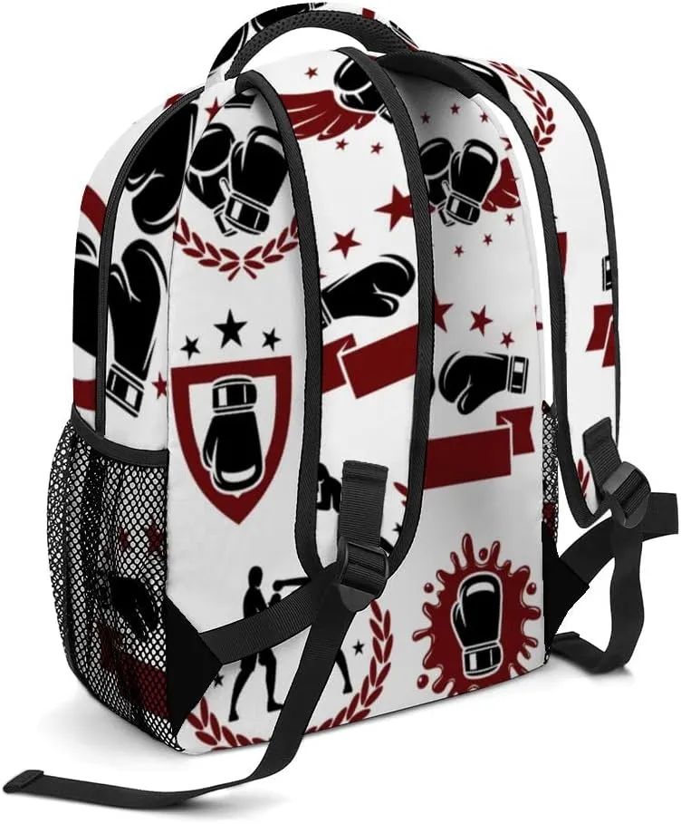 Casual Daypacks Backpacks Laptop Backpack Boxing Labels Wings Work Bussiness School Students Bookbag Travel Hiking Gym Bags Waterproof Lightweight Women Men