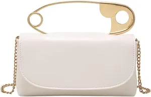 Chain Crossbody Purse for Women Stylish Top Handle Bag PU Leather Shoulder Bag Designer Clutch Purse Hobo Tote Handbag