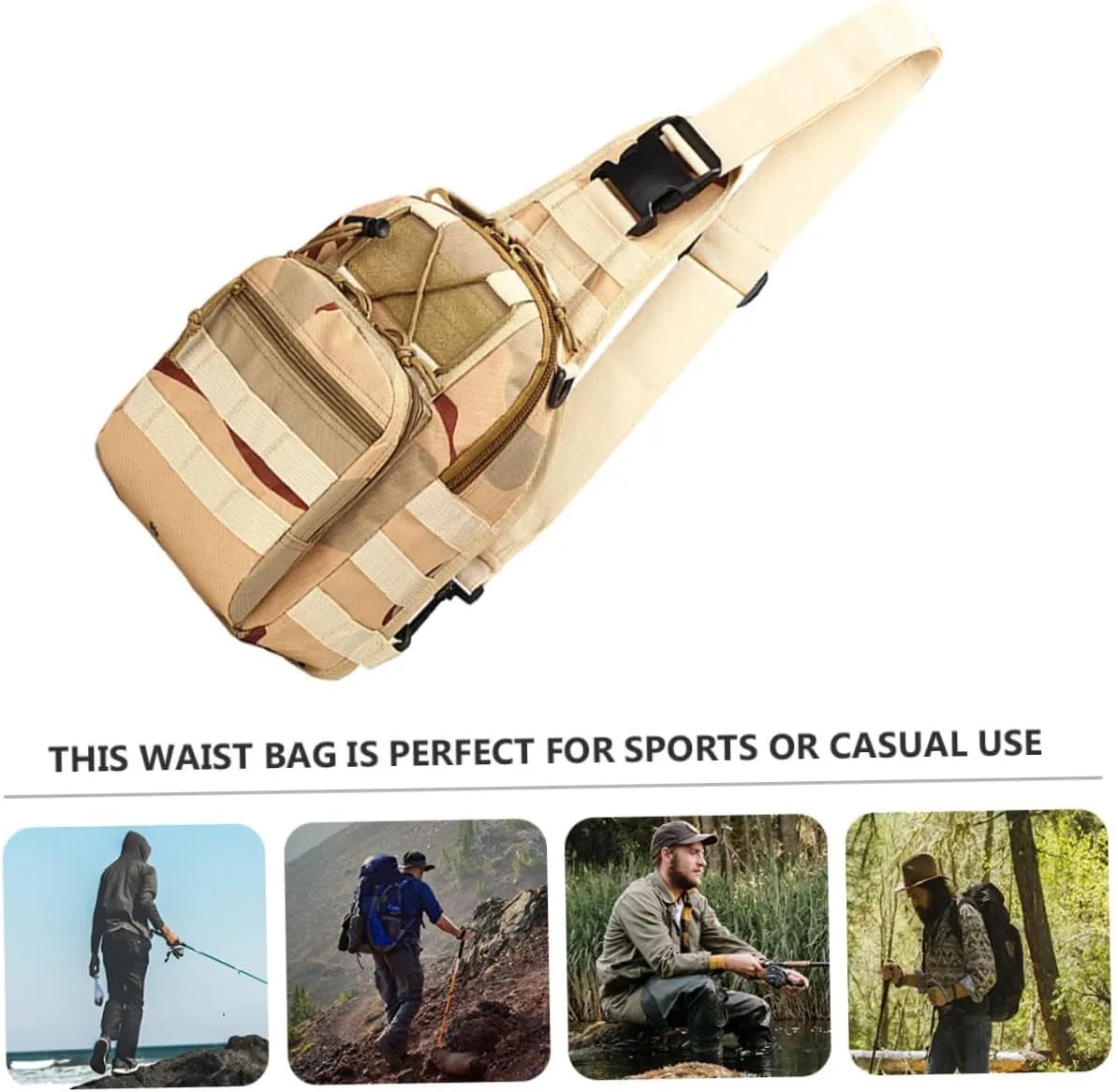 Chest Bag Sling Bag for Men Crossbody Outdoor Chest Bag Mens Sling Bag Men Sling Bag Hands Shoulder