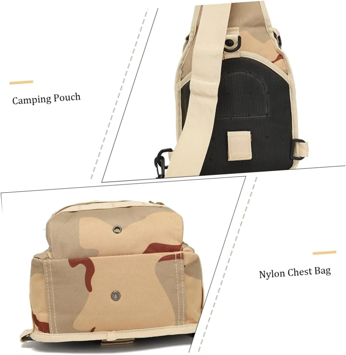 Chest Bag Sling Bag for Men Crossbody Outdoor Chest Bag Mens Sling Bag Men Sling Bag Hands Shoulder