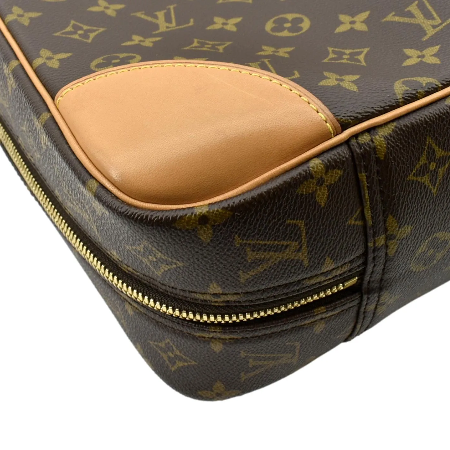 Chic Canvas LOUIS Bag Sirius Travel Super deal Monogram VUITTON Suitcase Brown 45