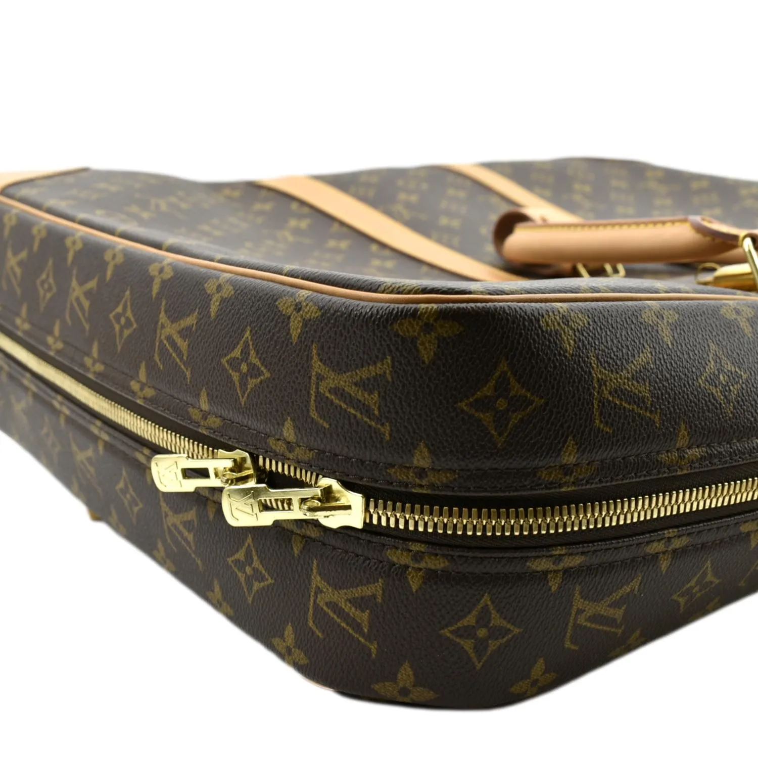 Chic Canvas LOUIS Bag Sirius Travel Super deal Monogram VUITTON Suitcase Brown 45