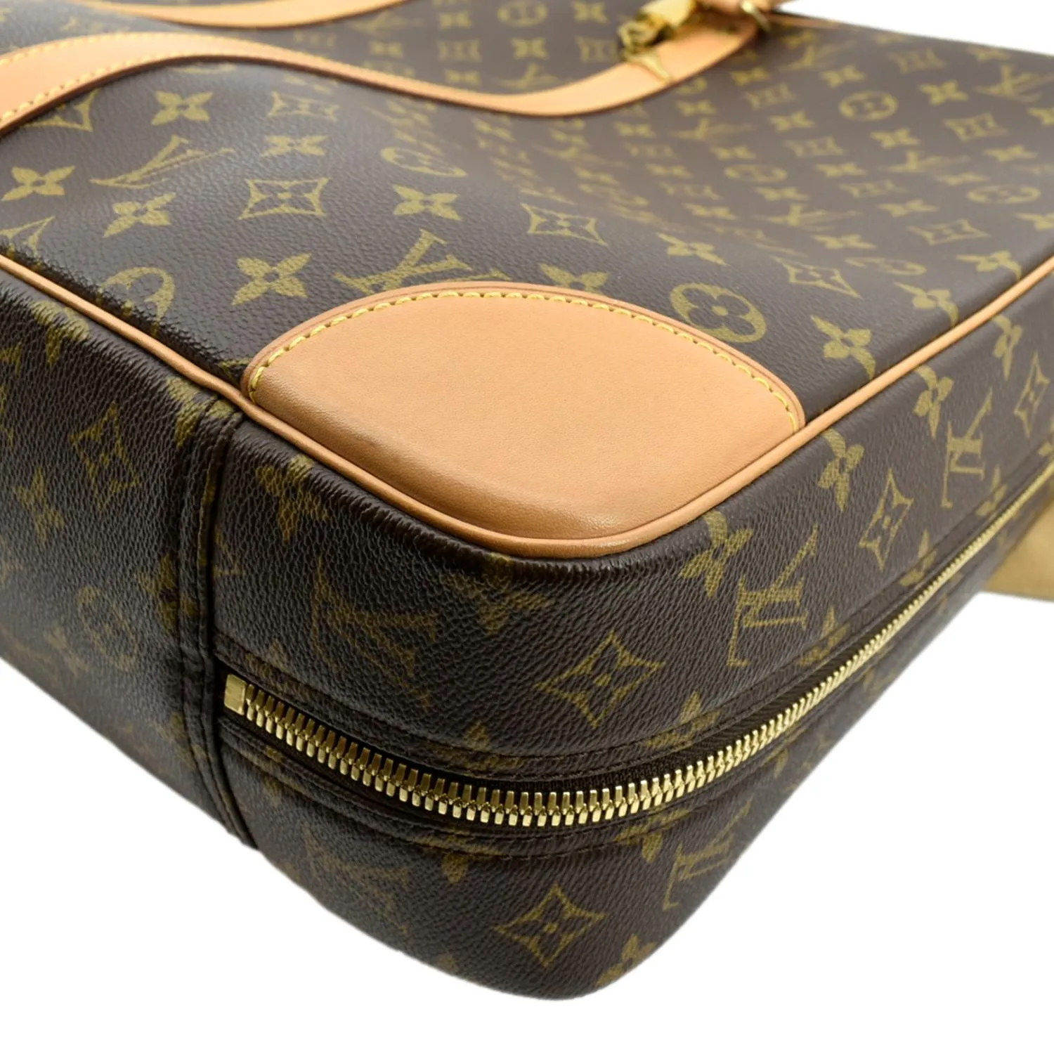 Chic Canvas LOUIS Bag Sirius Travel Super deal Monogram VUITTON Suitcase Brown 45