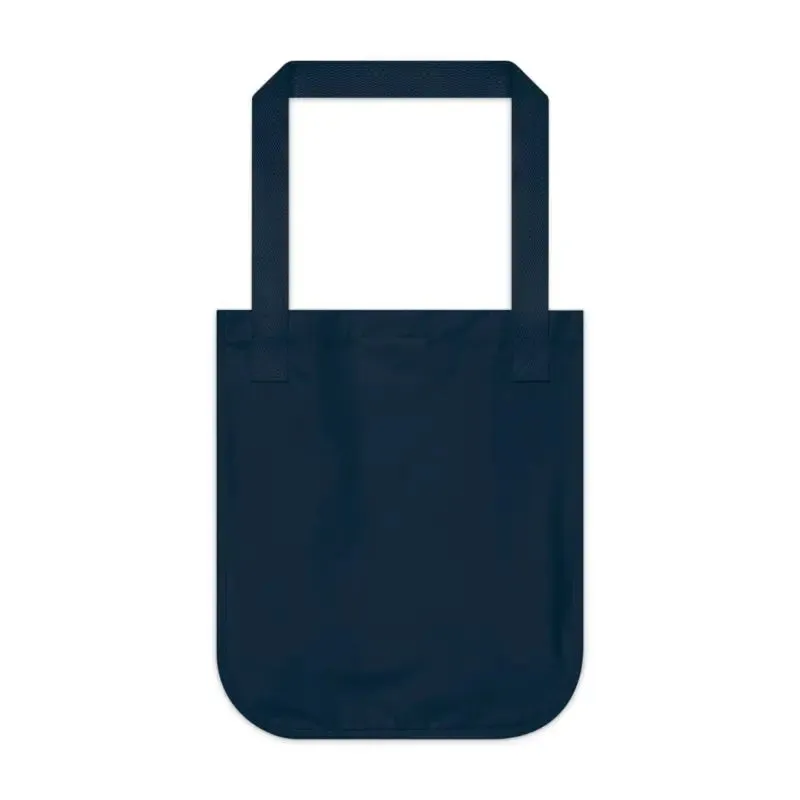 Chic Organic Canvas Tote Bag with Abstract Foliage Art