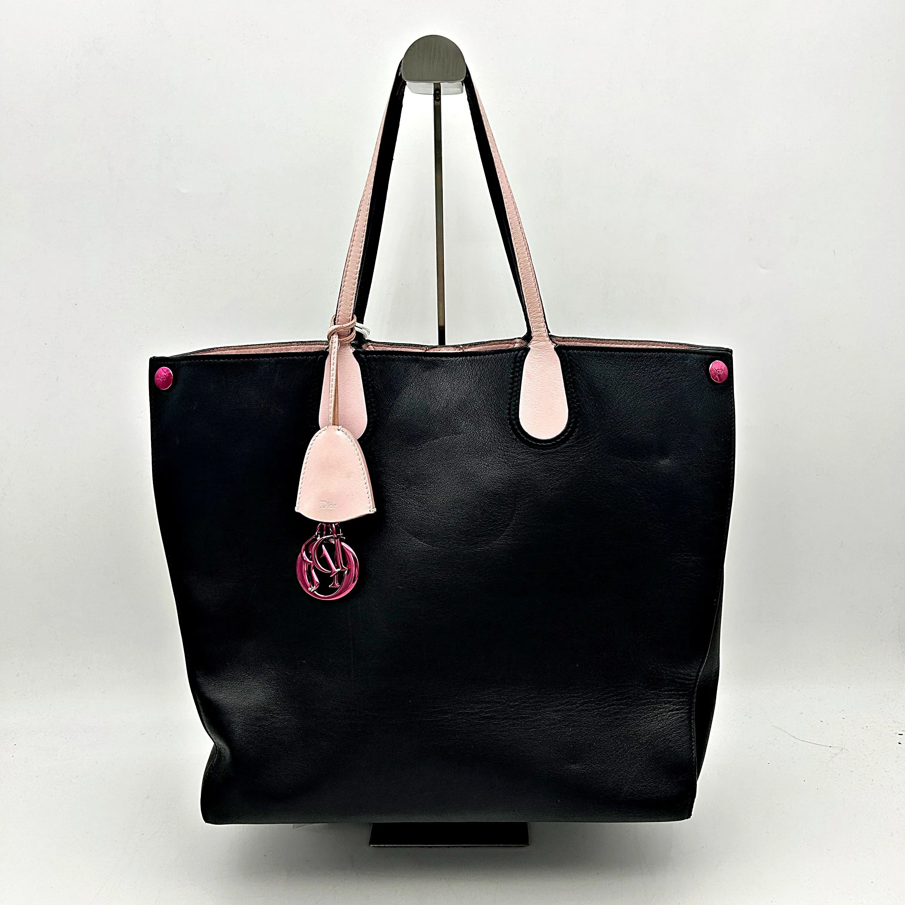 Christian Dior Large Addict Shopping Tote w/ Pouch - Black Totes, Handbags LA6933