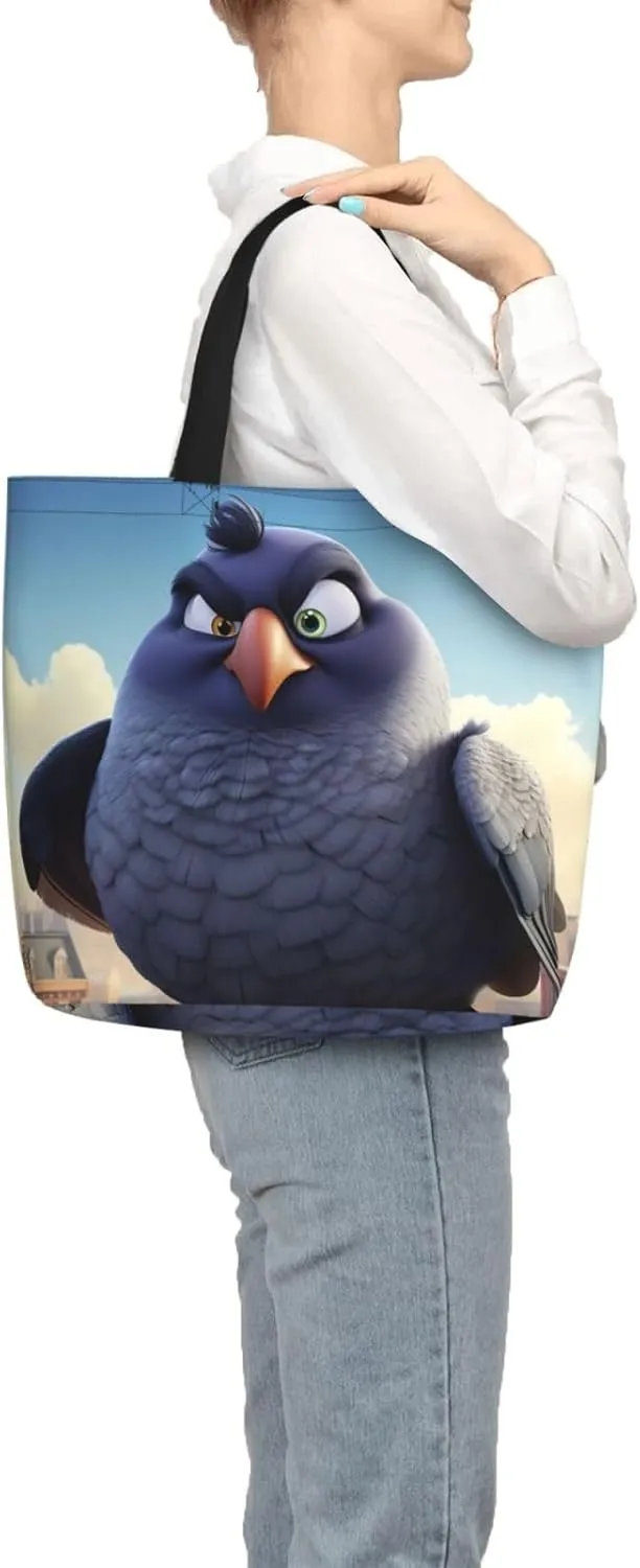 Christmas Snowman 4 Print Tote Bag Casual Shoulder Bag Handbag Reusable Shopping Travel Bag Gifts For Women