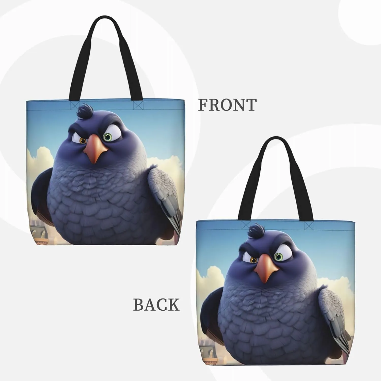 Christmas Snowman 4 Print Tote Bag Casual Shoulder Bag Handbag Reusable Shopping Travel Bag Gifts For Women
