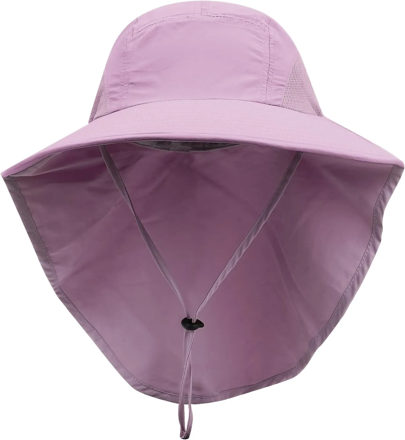 CLAPE Sun Protection Hats for Men Women Wide Brim Fishing Hats with Neck Flap Quick Dry Breathable Safari Hiking Cap