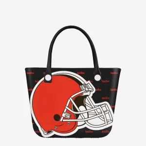 Cleveland Browns Big Logo Mini Print Tailgate Tote Bag
