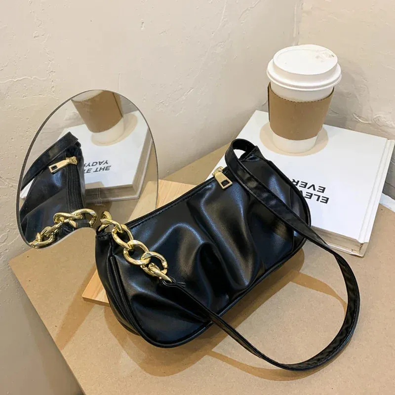 Cloud Pleated Causal Handbag Women's Dumpling Tote Armpit Bag Shopping Shoulder Bags Underarm Bag