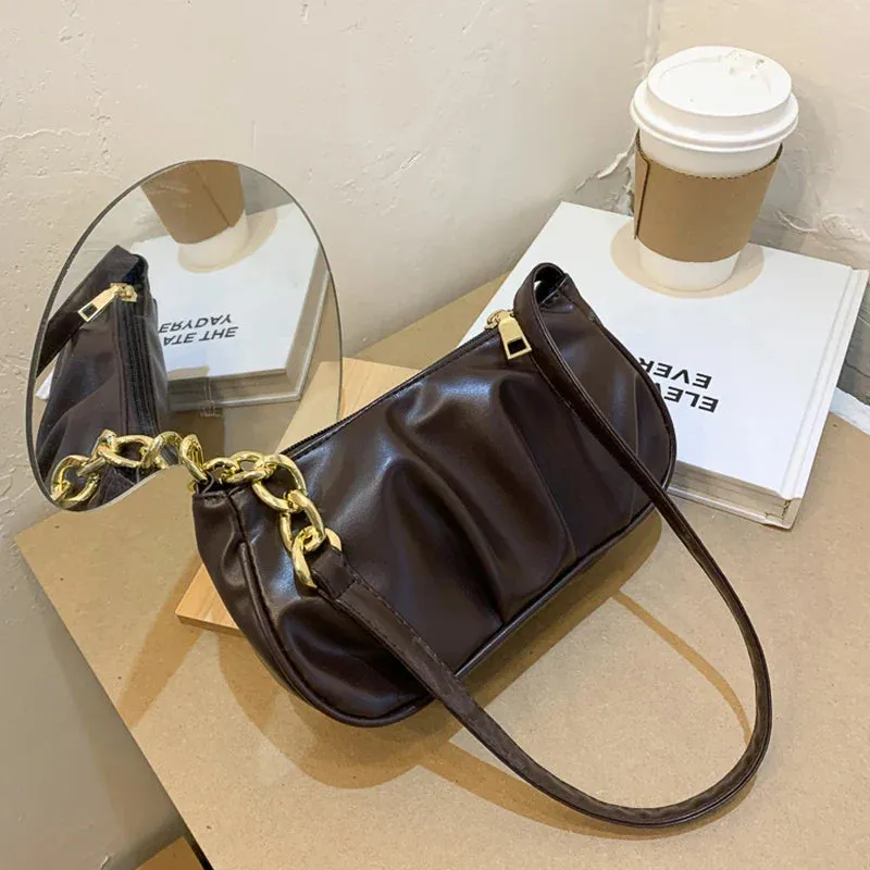 Cloud Pleated Causal Handbag Women's Dumpling Tote Armpit Bag Shopping Shoulder Bags Underarm Bag