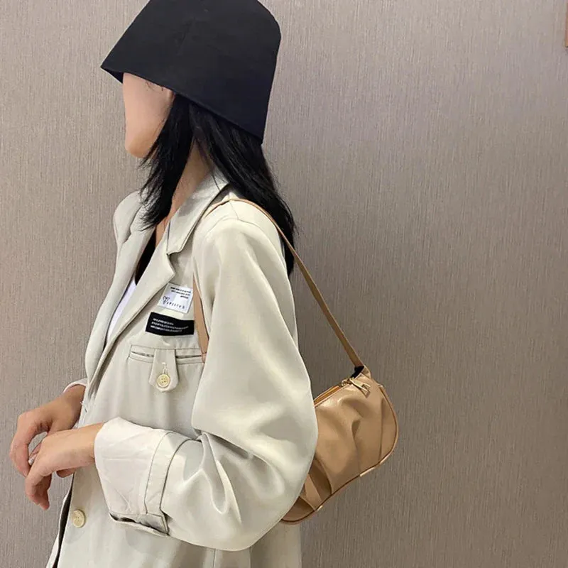 Cloud Pleated Causal Handbag Women's Dumpling Tote Armpit Bag Shopping Shoulder Bags Underarm Bag