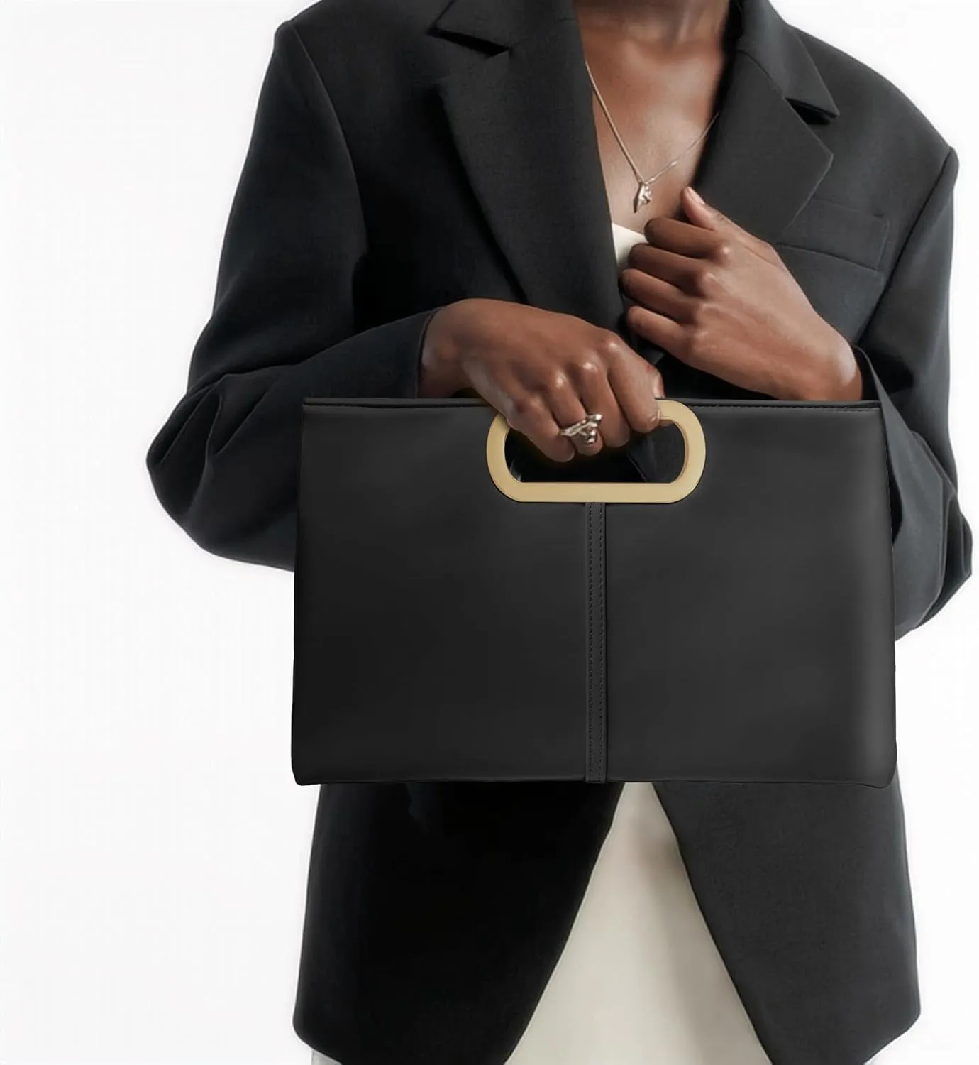 Clutch Purse for Women, Evening Purse Quality PU Leather Bag for Dates, Proms, Cocktail Parties and Weddings