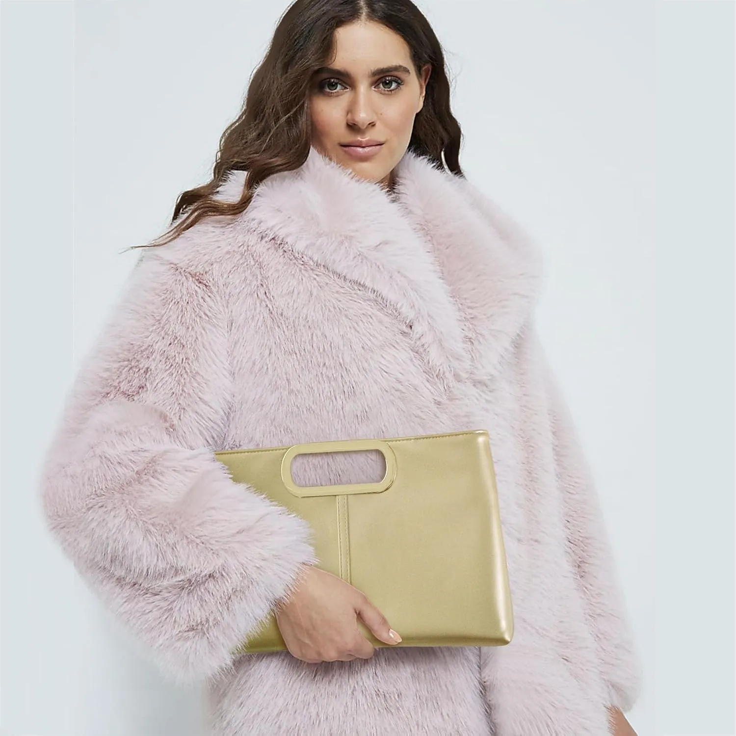 Clutch Purse for Women, Evening Purse Quality PU Leather Bag for Dates, Proms, Cocktail Parties and Weddings